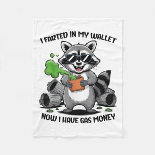 Ik scheef in mijn portemonnee nu heb gas geld grap fleece deken