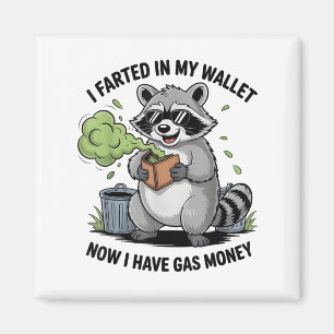 Ik scheef in mijn portemonnee nu heb gas geld grap magneet