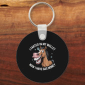 Ik scheet in mijn portemonnee nu heb ik gas geld sleutelhanger (Voorkant)