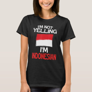Ik schel niet tegen de Indonesische grappige Indon T-shirt