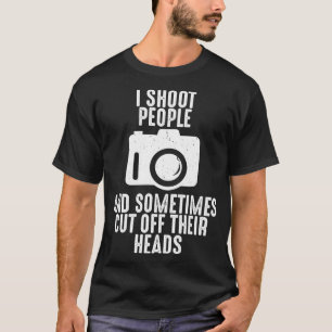 Ik schep mensen af en toe foto's van hoofden t-shirt