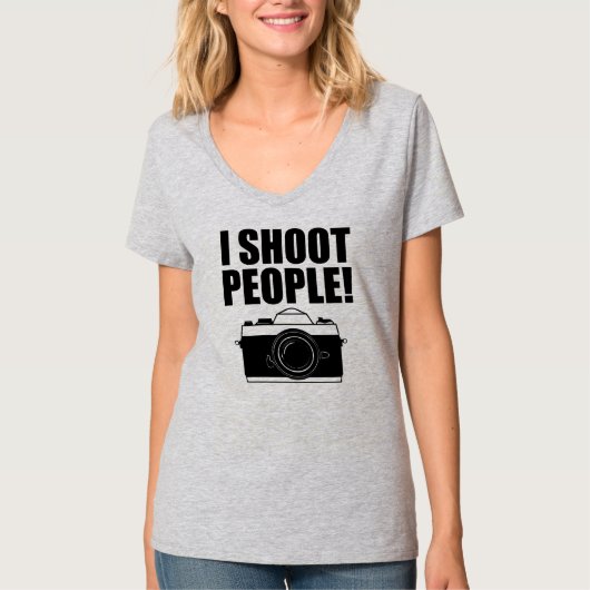 Ik schep mensen Funny Fotografe shirt (Voorkant)