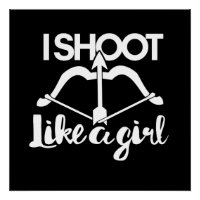 Ik schiet een boeg neer als een meisje op een boog