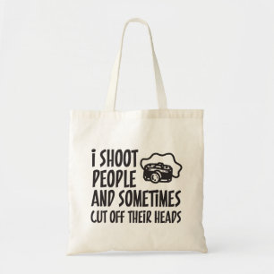 Ik schiet mensen fotograaf Humor op Tote Bag