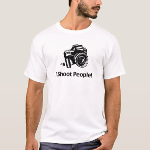 Ik schiet mensen fotograaf T-shirt op