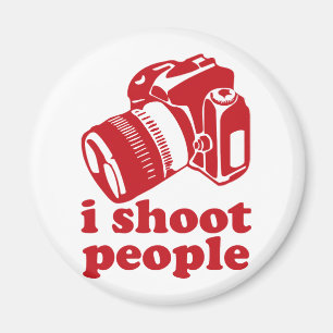 Ik schiet mensen neer - rood magneet