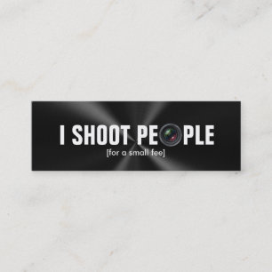 Ik schiet op mensen - Professionele fotograaf Mini Visitekaartje