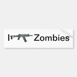 Ik schiet zombies bumpersticker