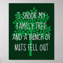 Ik schokte mijn familieboom en een bundel noten kw