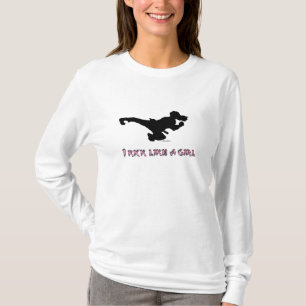 Ik schop als een meisje t-shirt