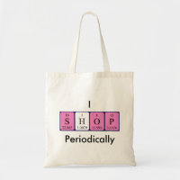 Ik schop periodiek periodieke lijstwoordcanvas tas