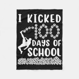 Ik schopte 100 dagen schoolvoetbal 100e dag voor B Fleece Deken