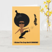 IK SCHOPTE CRAP UIT HET ROKEN KAART (Gele Bloem)