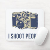 Ik schotel de Fotografie van Mensen Muismat (Met muis)