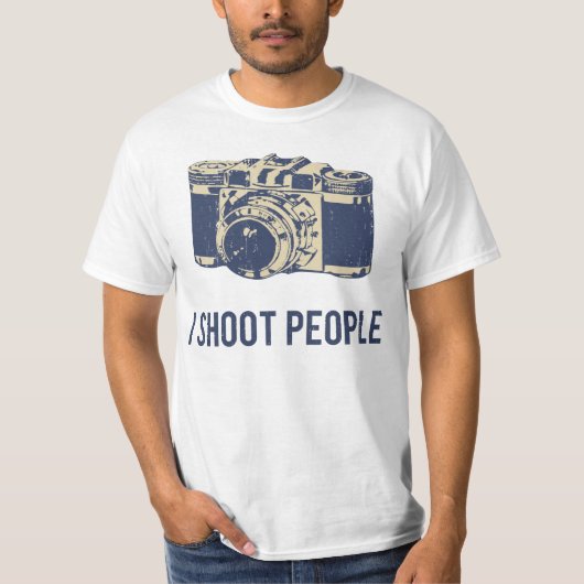 Ik schotel de Fotografie van Mensen T-shirt (Voorkant)
