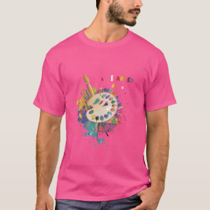 Ik schreef, grappig schilder ontwerp t-shirt