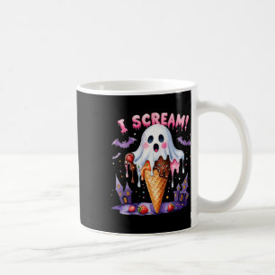 Ik schreeuw Ghost Ice Cream Halloween Schattigee G Koffiemok