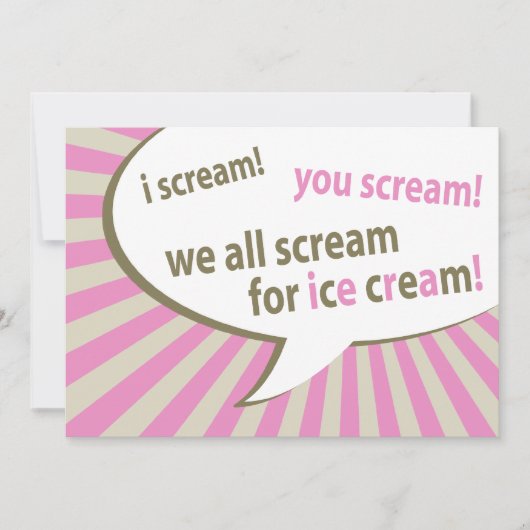 Ik schreeuw! Je schreeuwt! we schreeuwen allemaal  Kaart (Voorkant)