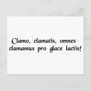 Ik schreeuw, jullie schreeuwen, we schreeuwen alle briefkaart