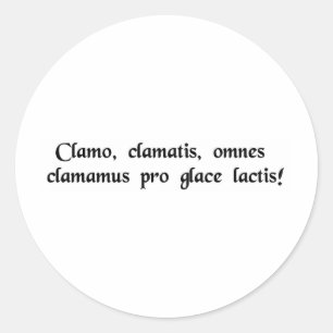 Ik schreeuw, jullie schreeuwen, we schreeuwen alle ronde sticker
