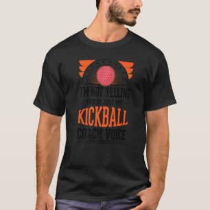 Ik schreeuw niet dat dit alleen maar voice kickbal t-shirt