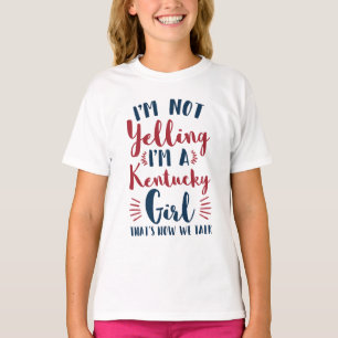 Ik schreeuw niet dat ik een Kentucky meisje grappi T-shirt