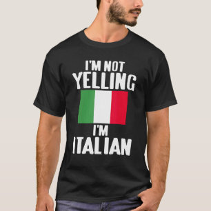 Ik schreeuw niet dat ik Italiaanse Mannen vrouwen T-shirt