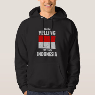 Ik schreeuw niet dat ik van de Indonesische Vintag Hoodie