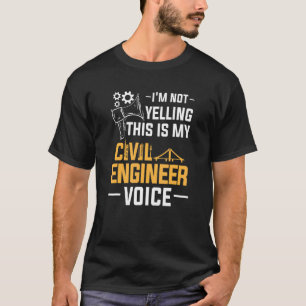 Ik Schreeuw Niet Dit Is Mijn Stem Als Civiel Ingen T-shirt