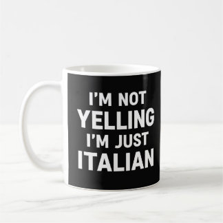 Ik Schreeuw Niet, Ik Ben Gewoon Italiaans Grappig Koffiemok