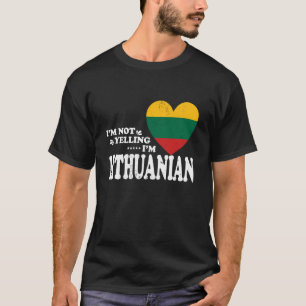 Ik Schreeuw Niet Ik Ben Lithouws Vlag Souvenir Her T-shirt