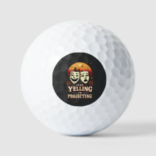 Ik Schreeuw Niet Ik Projecteer Retro Theater Golfballen