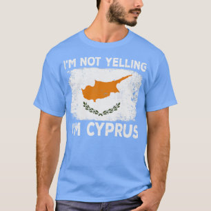 ik schreeuw niet in cyprus cyprus land di t-shirt
