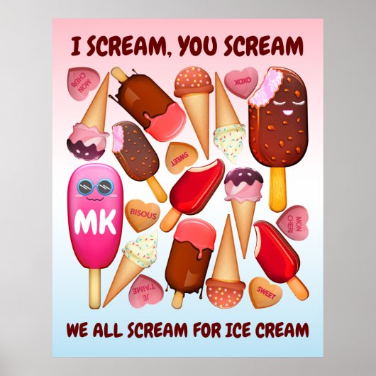 Ik schreeuw u voor de gek. We schreeuwen allemaal  Poster (Voorkant)
