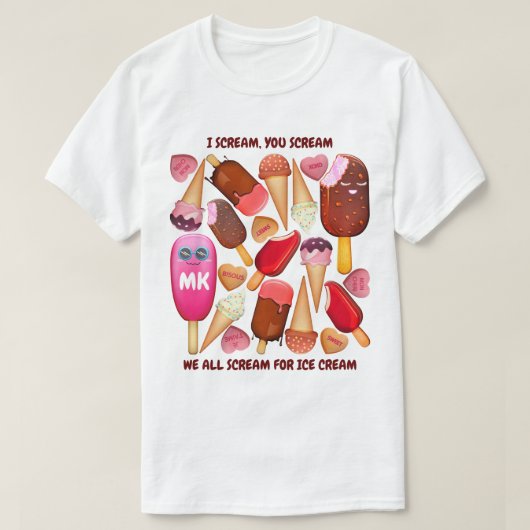 Ik schreeuw u voor de gek. We schreeuwen allemaal  T-shirt (Design voorkant)