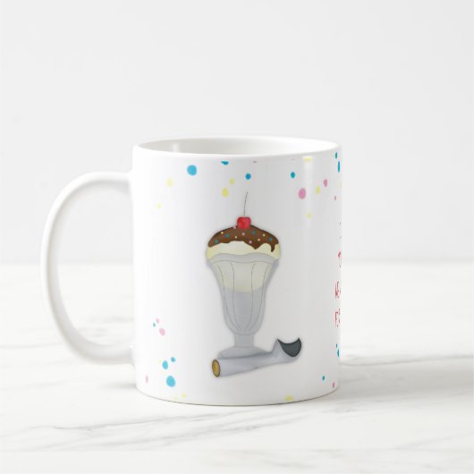 Ik schreeuw u! We schreeuwen allemaal om Ice Cream Koffiemok (Links)