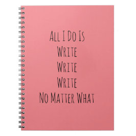 Ik schrijf alleen maar notitieboek