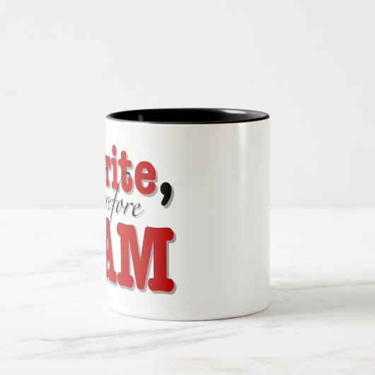"Ik schrijf, dus ik ben" Mok (Center)