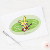 Ik schrijf een lied ovale sticker (Envelop)