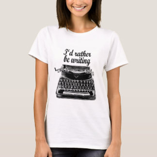 Ik schrijf liever t-shirt-schrijfkunst t-shirt