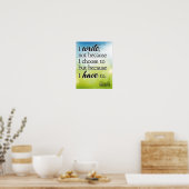 Ik schrijf omdat ik moet schrijven. poster (Keuken)