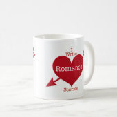 Ik schrijf Romance verhalen Coffee Mok (Voorkant rechts)