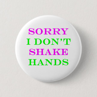 Ik schud geen handen 2 ronde button 5,7 cm