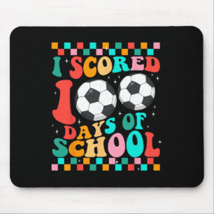 Ik Scoorde 100 Dagen School Voetbal Kids Student T Muismat