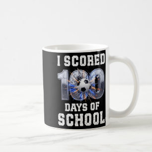 Ik scoorde 100 dagen schoolvoetbal 100ste dag van koffiemok
