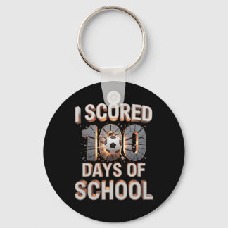 Ik scoorde 100 dagen schoolvoetbal 100ste dag van  sleutelhanger