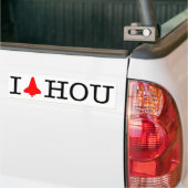 Ik Shuttle Houston Bumpersticker (Op Truck)