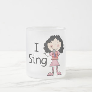 Ik Sing Vrouw Tshirts and Gifts Matglas Koffiemok