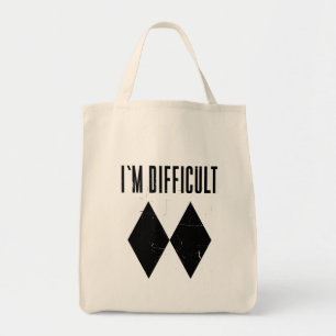 Ik Ski Moeilijke Zwarte Diamanten Skipistes Gag Tote Bag