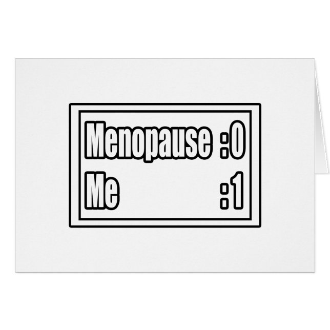 Ik sla de menopauze (scorebord) (Voorkant Horizontaal)